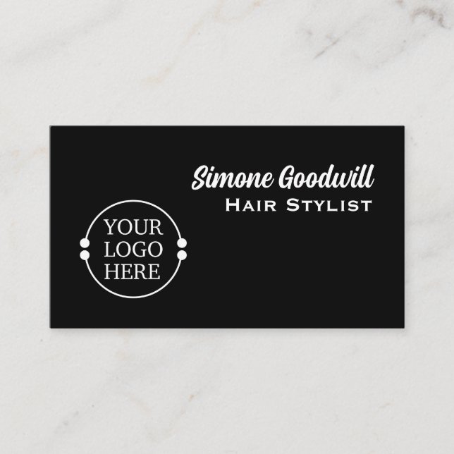 Erstellen Sie Ihre eigene Logo-Visitenkarte | Hair Visitenkarte (Vorderseite)