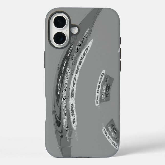 Erstellen Sie Ihre eigene lustige gelangweilt iPhone 16 Plus Hülle (Rückseite)