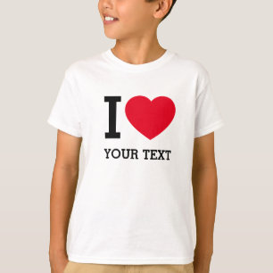 Erstellen Sie Ihre eigene lustige I-Liebe T-Shirt