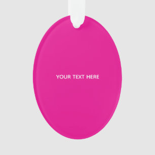 Erstellen Sie Ihre eigene Magenta-Einladungspostka Ornament