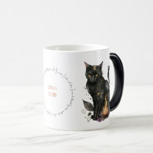 Erstellen Sie Ihre eigene magische schwarze Katze Verwandlungstasse