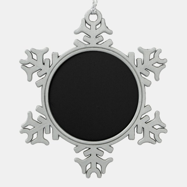 Erstellen Sie Ihre eigene - Maßgeschneiderte Leers Schneeflocken Zinn-Ornament (Vorderseite)