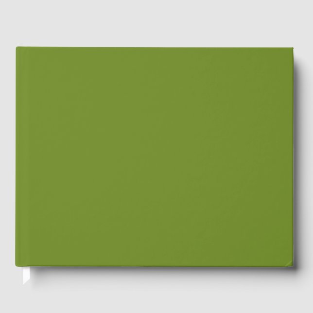 Erstellen Sie Ihre eigene, maßgeschneiderte Olive  Gästebuch (Vorderseite)