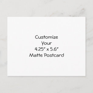 Erstellen Sie Ihre eigene matte Postkarte 10,8 cm
