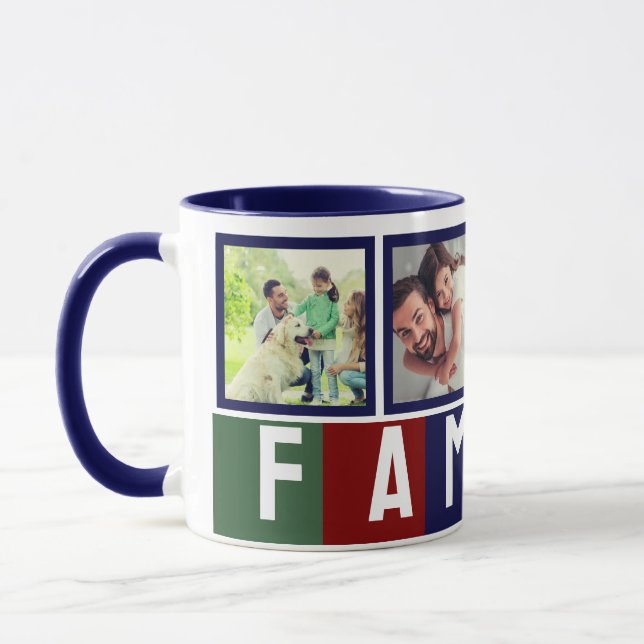 Erstellen Sie Ihre eigene moderne Familienfotokoll Tasse (Links)