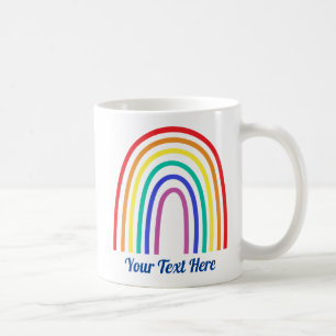 Erstellen Sie Ihre eigene moderne Regenbogenlehrer Kaffeetasse