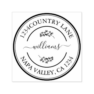 Erstellen Sie Ihre eigene moderne Runde Permastempel