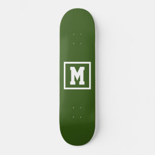 Erstellen Sie Ihre eigene Monogram-Vorlage grün un Skateboard