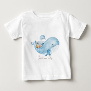 Erstellen Sie Ihre eigene Mutter & Baby Whale Naut T-shirt