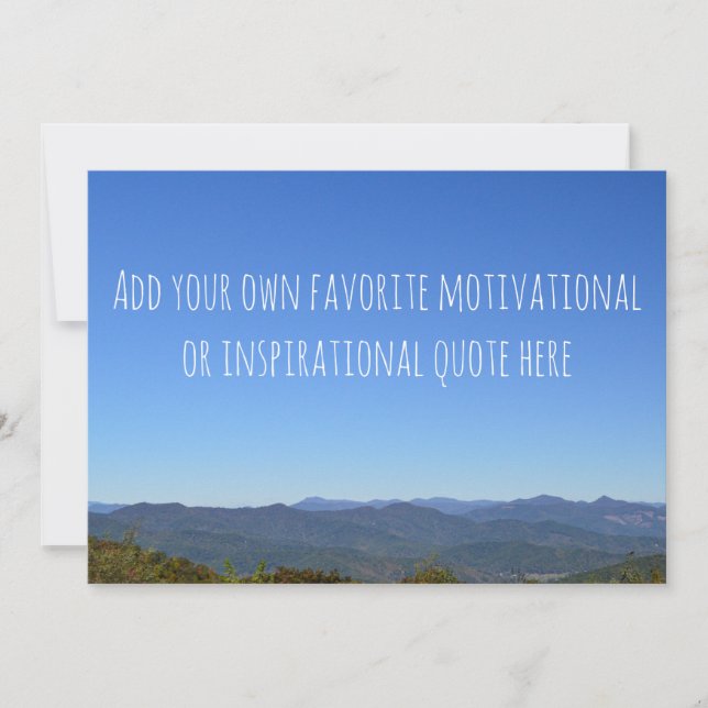 Erstellen Sie Ihre eigene Nachricht Landschaftlich (Vorderseite)