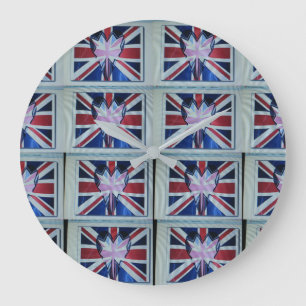 Erstellen Sie Ihre eigene Nationalflaggenfarbe des Große Wanduhr