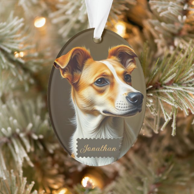 Erstellen Sie Ihre eigene Niedliche Hundeschablone Ornament (Baum)