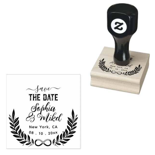 Erstellen Sie Ihre eigene Niedliche Runde Save the Gummistempel (Stempel)