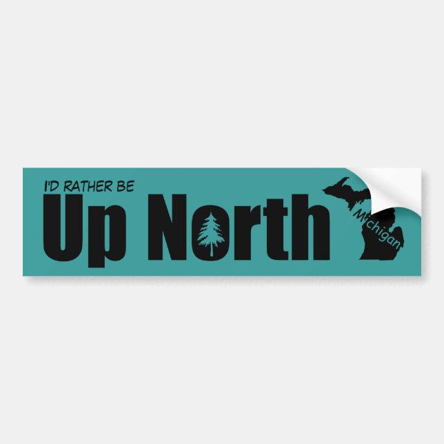 Erstellen Sie Ihre eigene North Michigan Autoaufkleber (Vorne)