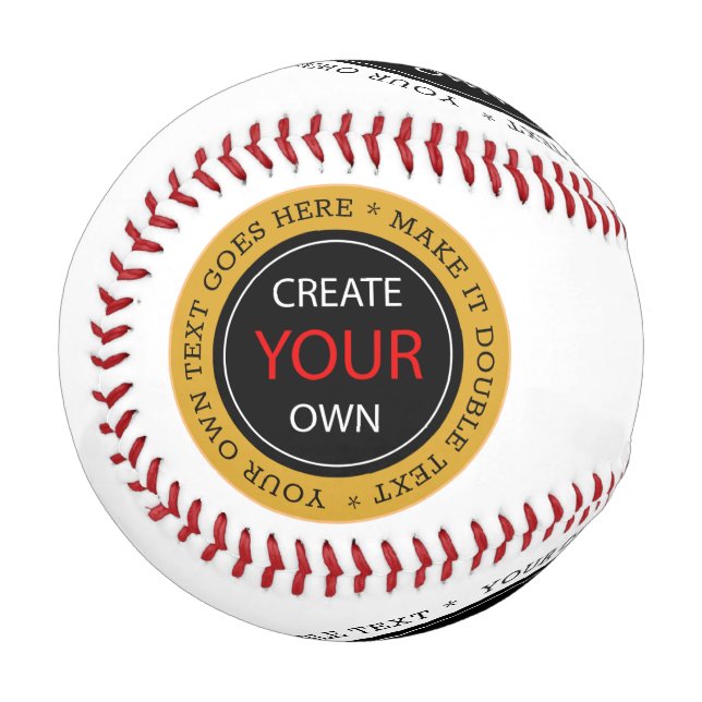 Erstellen Sie Ihre eigene - Personalisiert, marken Baseball (Vorderseite Links)