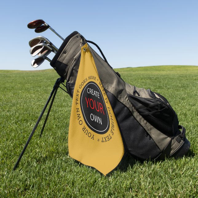 Erstellen Sie Ihre eigene - Personalisiert, marken Golfhandtuch (Gras)
