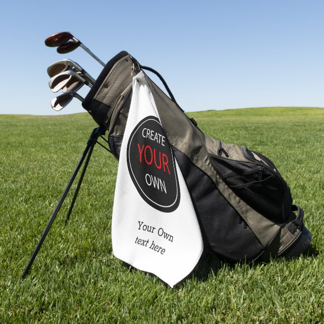 Erstellen Sie Ihre eigene - Personalisiert, marken Golfhandtuch (Gras)