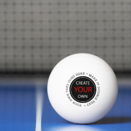 Erstellen Sie Ihre eigene - Personalisiert, mit ei Tischtennisball