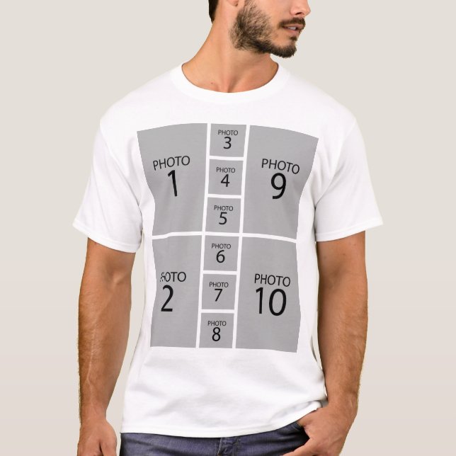 Erstellen Sie Ihre eigene Personalisierte 10-FOTOK T-Shirt (Vorderseite)
