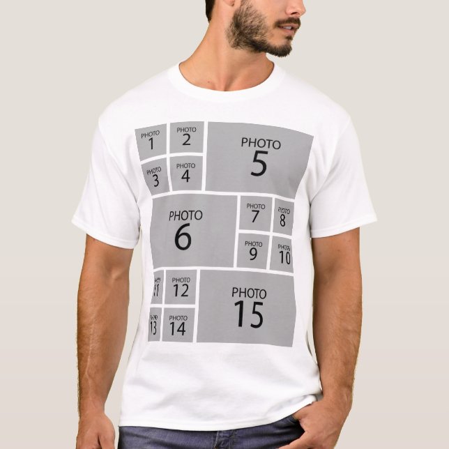 Erstellen Sie Ihre eigene Personalisierte 15-FOTOK T-Shirt (Vorderseite)