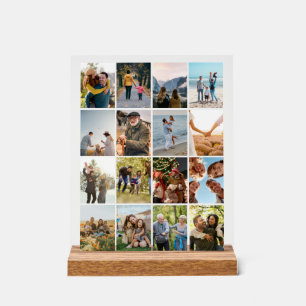 Erstellen Sie Ihre eigene Personalisierte 16-FotoC Acrylschild
