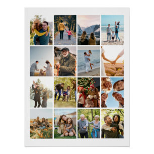 Erstellen Sie Ihre eigene Personalisierte 16-FotoC Poster