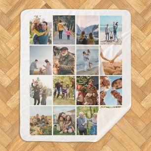 Erstellen Sie Ihre eigene Personalisierte 16-FotoC Sherpadecke