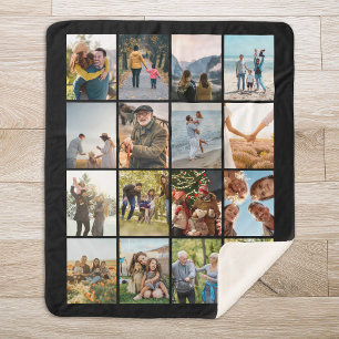 Erstellen Sie Ihre eigene Personalisierte 16-FotoC Sherpadecke