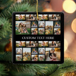 Erstellen Sie Ihre eigene Personalisierte FotoColl Keramikornament<br><div class="desc">Erstellen Sie Ihre eigene Foto Collage Weihnachtsschmuck. Fügen Sie einfach Ihre eigenen Bilder und Texte für ein individuelles Ornament in dieser Feriensaison hinzu.</div>