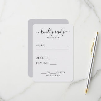 Erstellen Sie Ihre eigene personalisierte Hochzeit RSVP Karte