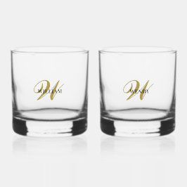 Erstellen Sie Ihre eigene personalisierte Monogram Whiskyglas