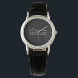 Erstellen Sie Ihre eigene Personalisierte Uhr<br><div class="desc">Passen Sie dieses Produkt an, indem Sie Ihre eigenen Bilder und Texte hinzufügen und Ihre bevorzugten Schriftart und Farben auswählen. Besuchen Sie Aviary Art auf Zazzle, um unsere gesamte Kollektion von leicht personalisierbaren, hochwertigen Produkten zu sehen!</div>