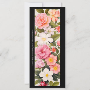 Erstellen Sie Ihre eigene Pink Bouquet Lesezeichen
