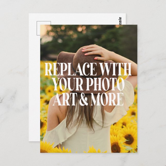 Erstellen Sie Ihre eigene Postkarte (Vorne/Hinten)