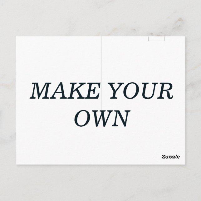 Erstellen Sie Ihre eigene Postkarte (Rückseite)