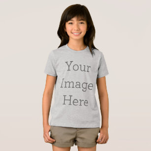 Erstellen Sie Ihre eigene Premium Girl's Youth Tri Tri-Blend Shirt