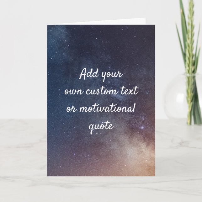 Erstellen Sie Ihre eigene Quote Card - Nachthimmel Karte (Vorderseite)
