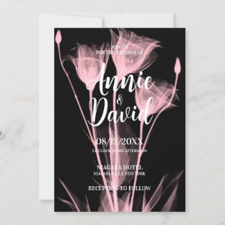 Erstellen Sie Ihre eigene Ray Blume Trio Hochzeit Einladung