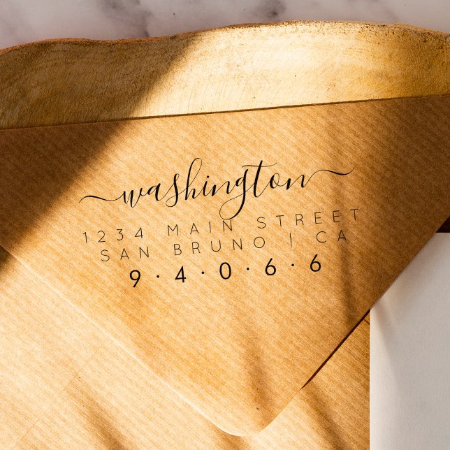 Erstellen Sie Ihre eigene rechteckige Rücksendeadr Permastempel (Von Creator hochgeladen)