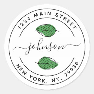 Erstellen Sie Ihre eigene Round Rücksendeadresse C Runder Aufkleber