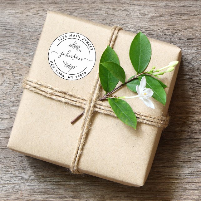 Erstellen Sie Ihre eigene Round Rücksendeadresse C Runder Aufkleber (Von Creator hochgeladen)