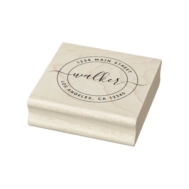 Erstellen Sie Ihre eigene Round-Rücksendeadresse Gummistempel (Stempel)