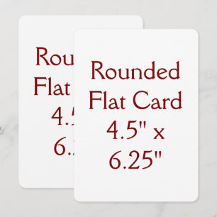 Erstellen Sie Ihre eigene runde flache Karte 11,4 