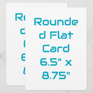 Erstellen Sie Ihre eigene runde flache Karte 6,5"