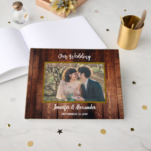 Erstellen Sie Ihre eigene rustikale Foto-Hochzeit Gästebuch
