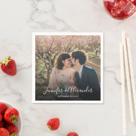 Erstellen Sie Ihre eigene rustikale Foto Hochzeit Serviette