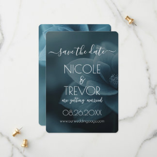 Erstellen Sie Ihre eigene - Schnelle blaue Blume s Save The Date