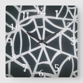 Erstellen Sie Ihre eigene schöne schöne Weiß und S Quadratische Wanduhr