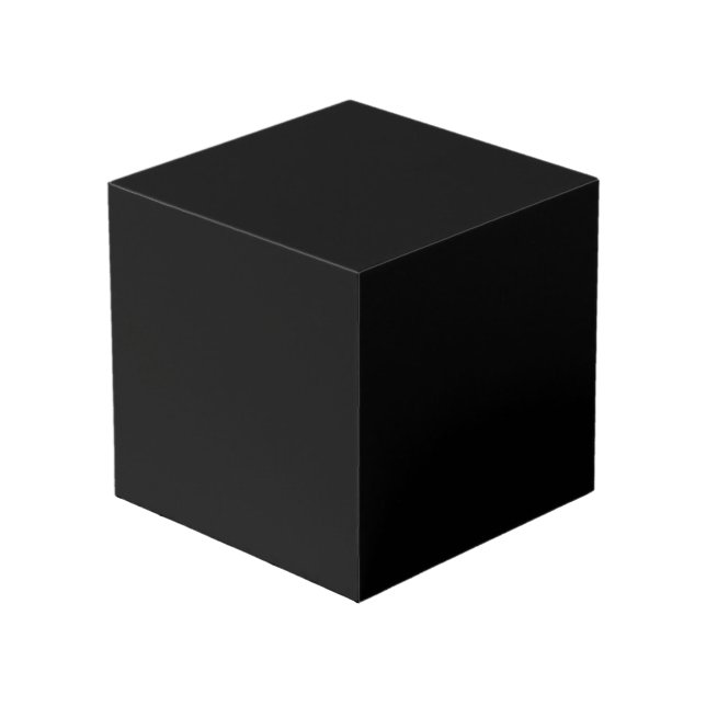 Erstellen Sie Ihre eigene schwarze benutzerdefinie Würfel (Vorderseite Schrägansicht)
