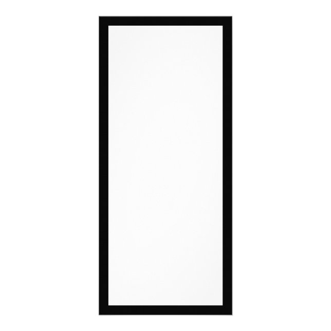 Erstellen Sie Ihre eigene schwarze Grenze Werbekarte (Vorne)